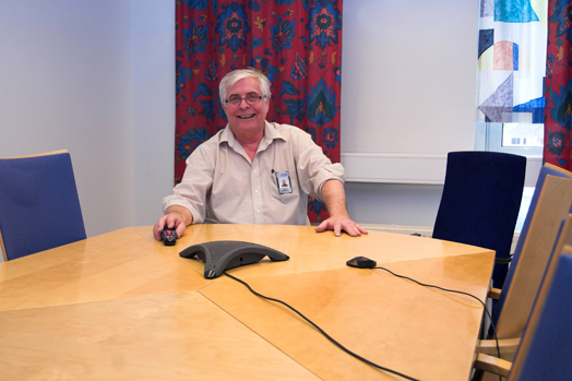 Møterom studio 2, Roy Myklebust( Foto: Hallvard Lyssand)