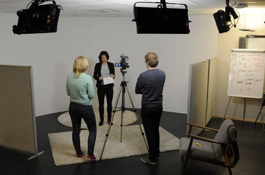 Videoinnspeling, Siv Skard (Foto. Hallvard Lyssand)