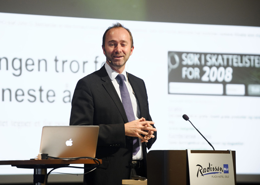 Nærings- og handelsminister Trond Giske, NHHs Høstkonferanse 2010 (Foto: Kristian Helgesen)