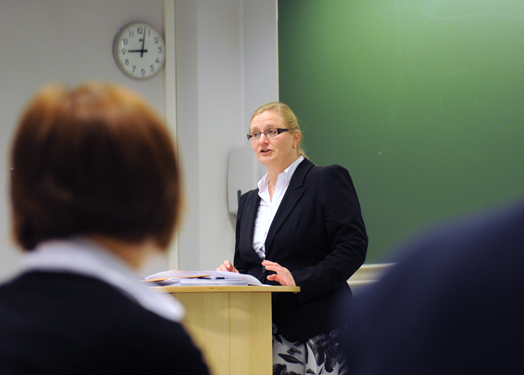 Viserektor Mette H. Bjørndal, NFB/FIBE PhD-kollokvium (Foto: Hallvard Lyssand)