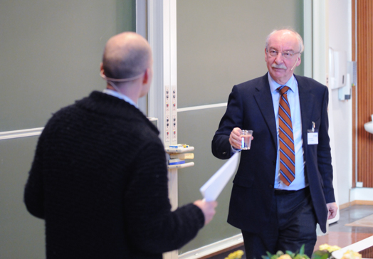 Gerd Gigerenzer og Thorvald Hærem, FIBE 2012 (Foto: Hallvard Lyssand)