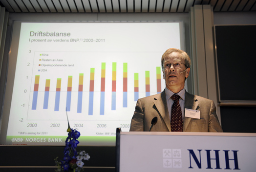 Sentralbanksjef Øystein Olsen, Våkonferansen 2011 (Foto: Helge Skodvin)