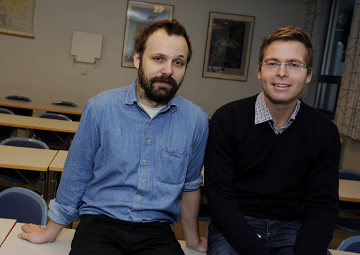 Lars Jacob Tynes Pedersen (t.v.) og Trond Døskeland (Foto: Helge Skodvin)