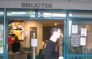 Biblioteket illustrasjonsfoto