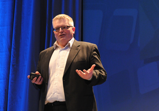 Eirik Newth, NHH-Symposiet 2011 (Foto: Hallvard Lyssand)