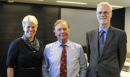 Nina Skage, Endre Røsjø and Frøystein Gjesdal (Photo. Hallvard Lyssand/NHH)