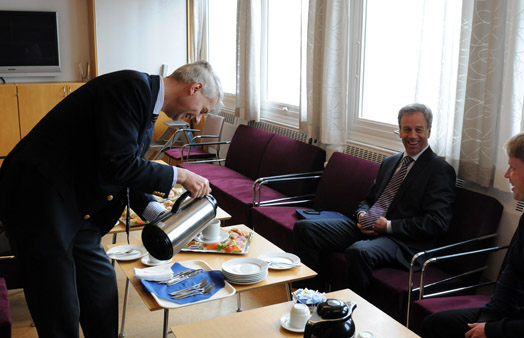 Øystein Olsen på Samfunn april 2011 (Foto: Hallvard Lyssand)