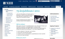 NHH 75 år Jubileumsnettside